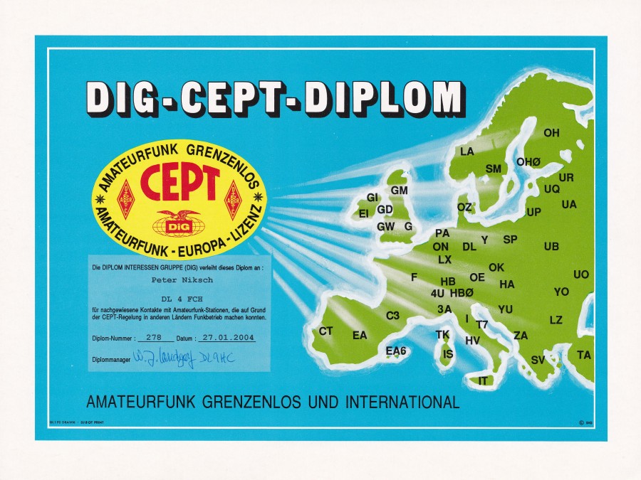 DIG-CEPT-Diplom