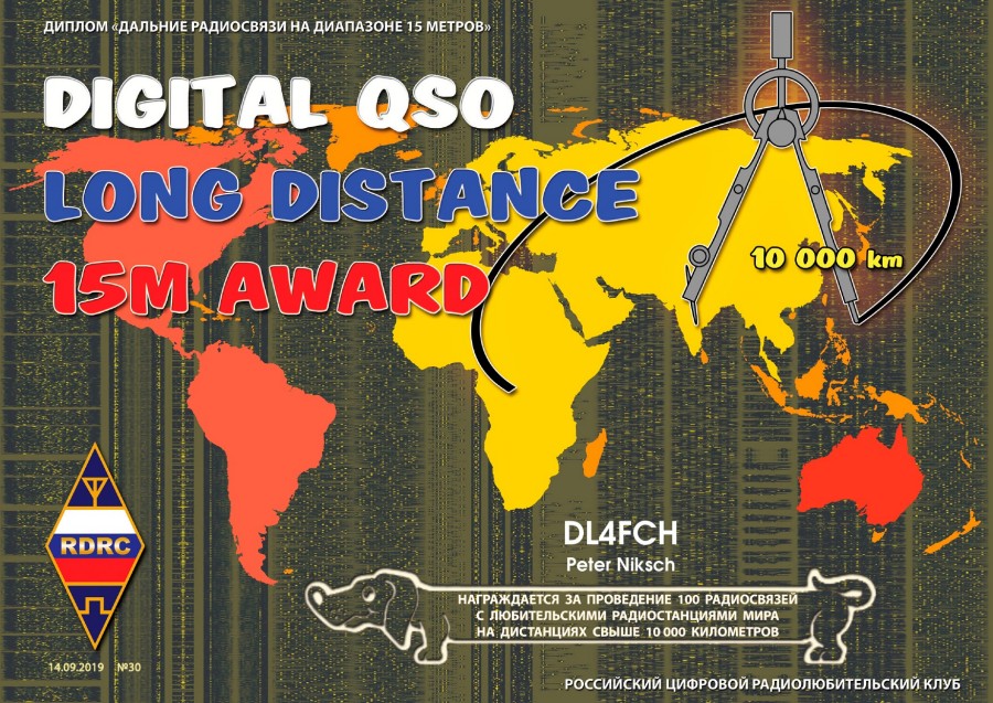 Long Distance Award 15m