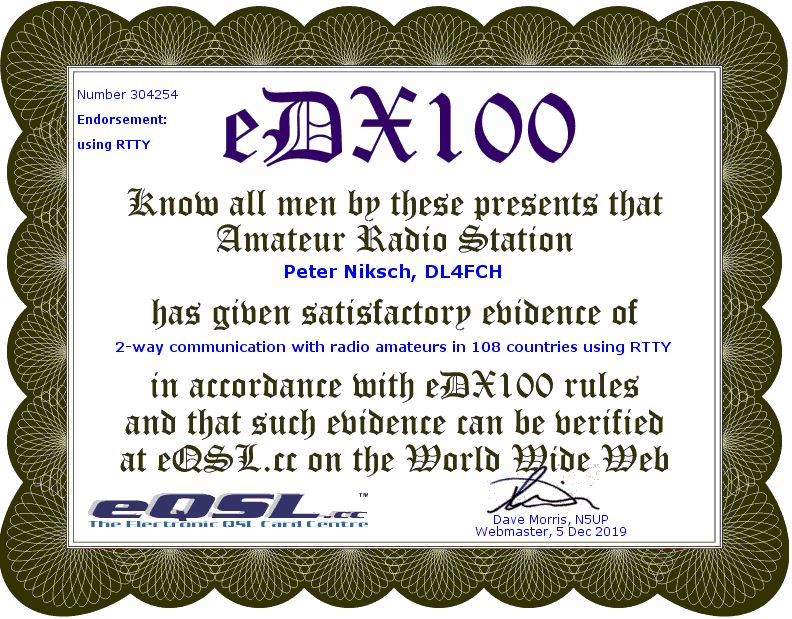 eDX100 RTTY