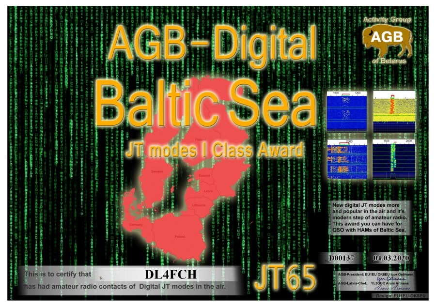 Baltic Sea JT65 Class I