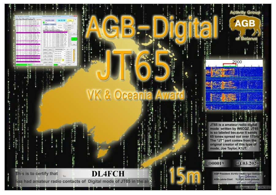 JT65-Oceania 15m