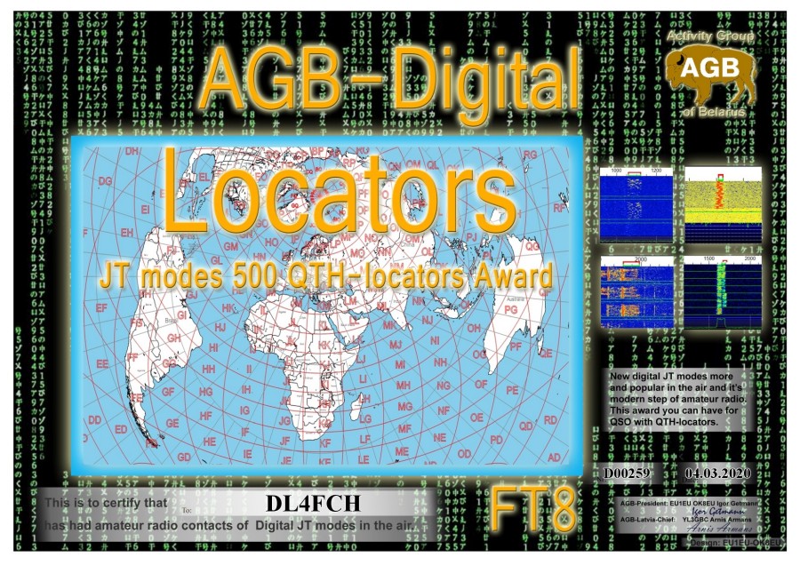 Locators FT8 500