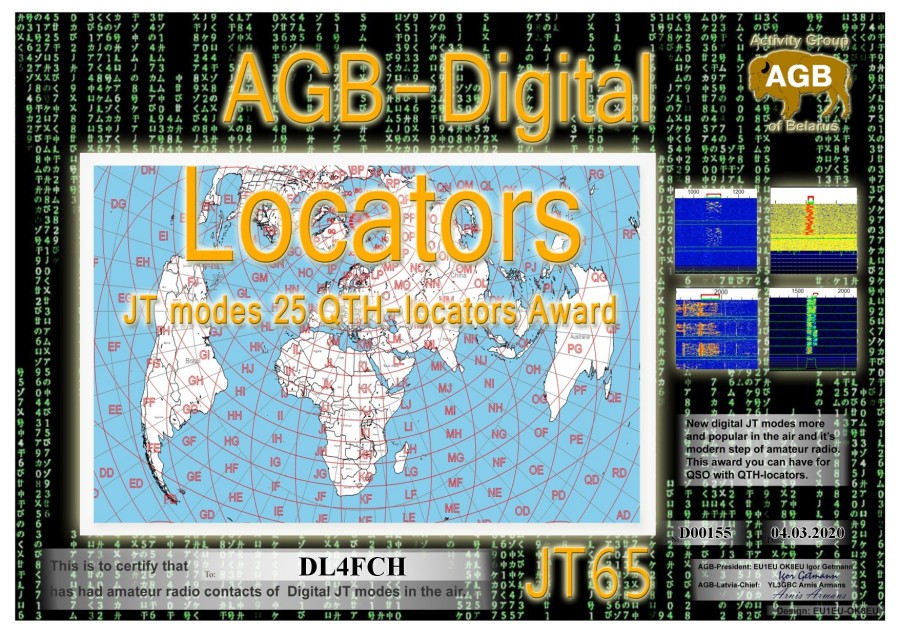 Locators JT65 25