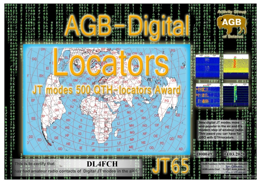 Locators JT65 500
