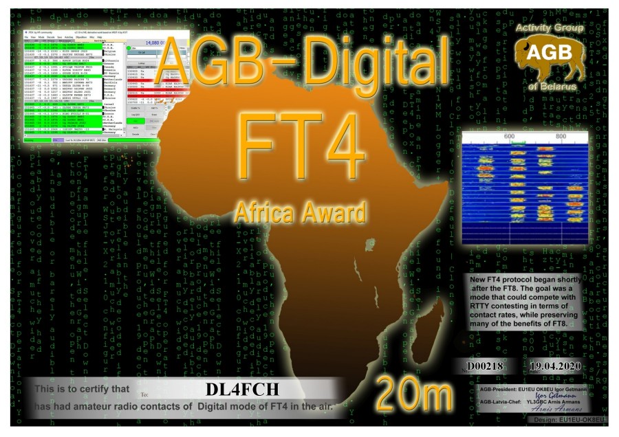 FT4 Africa 20m