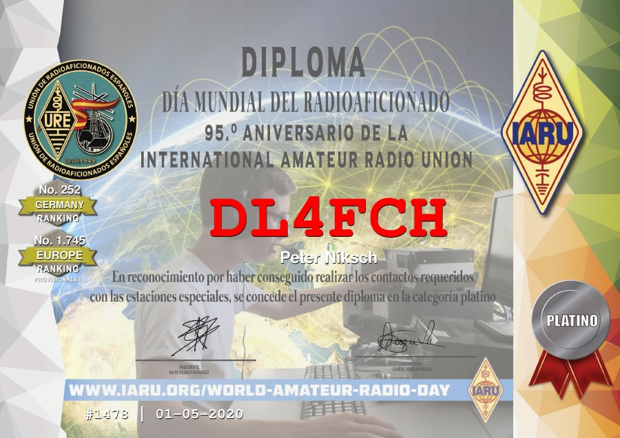95th Anniversary IARU - Platinum