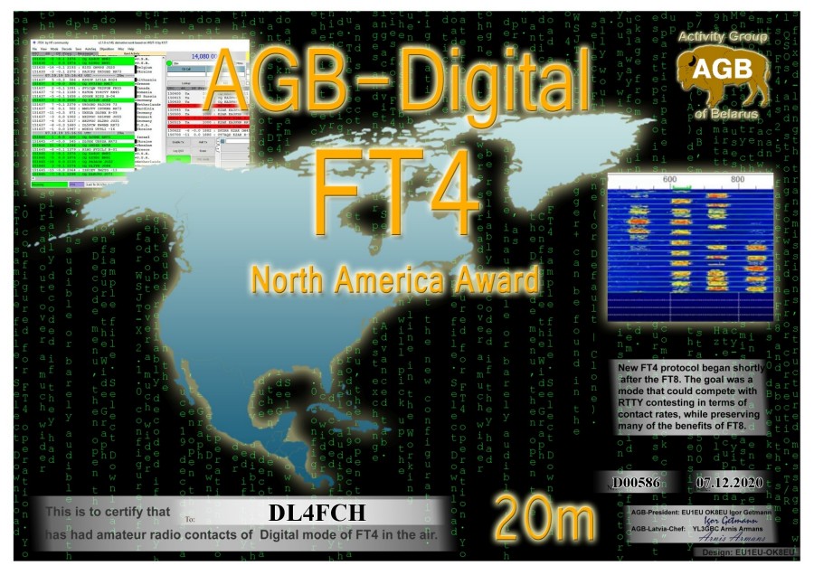 FT4-North America 20m