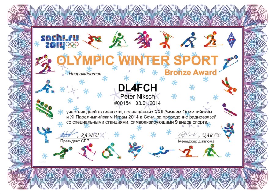 OLAMPIC WINTER SPORT Bronze