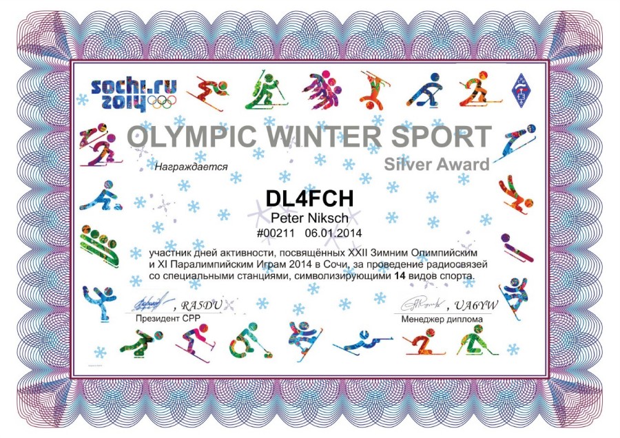 OLAMPIC WINTER SPORT Silver
