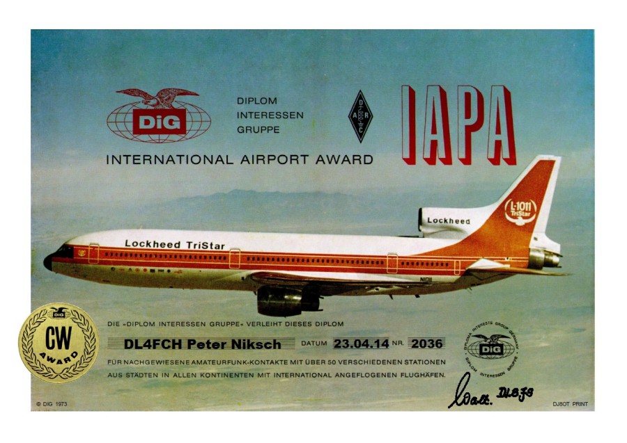 DIG IAPA with Sticker CW