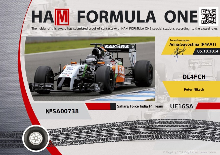 HAM FORMULA ONE SA