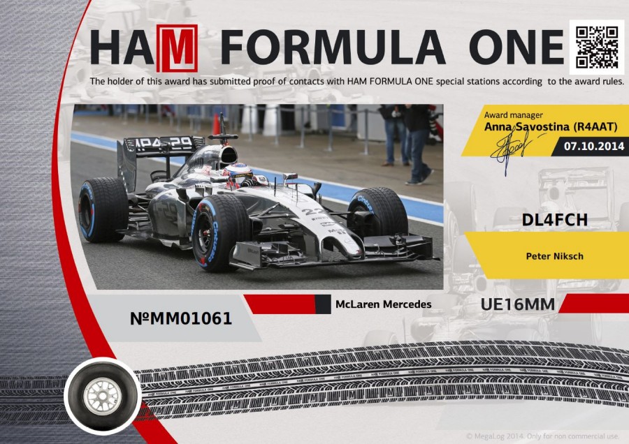 HAM FORMULA ONE MM