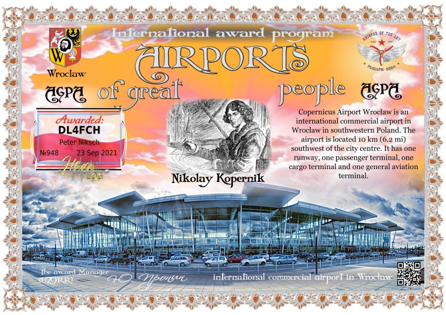 Airports of Great People (AGPA) - Wroclav Kopernik