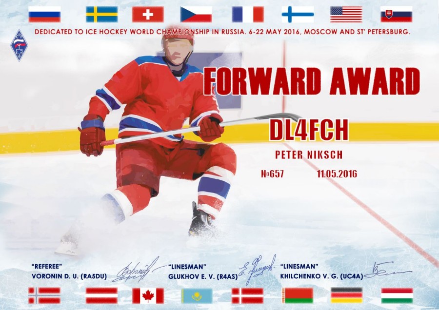 Ice Hockey World Championship 2016: Forward