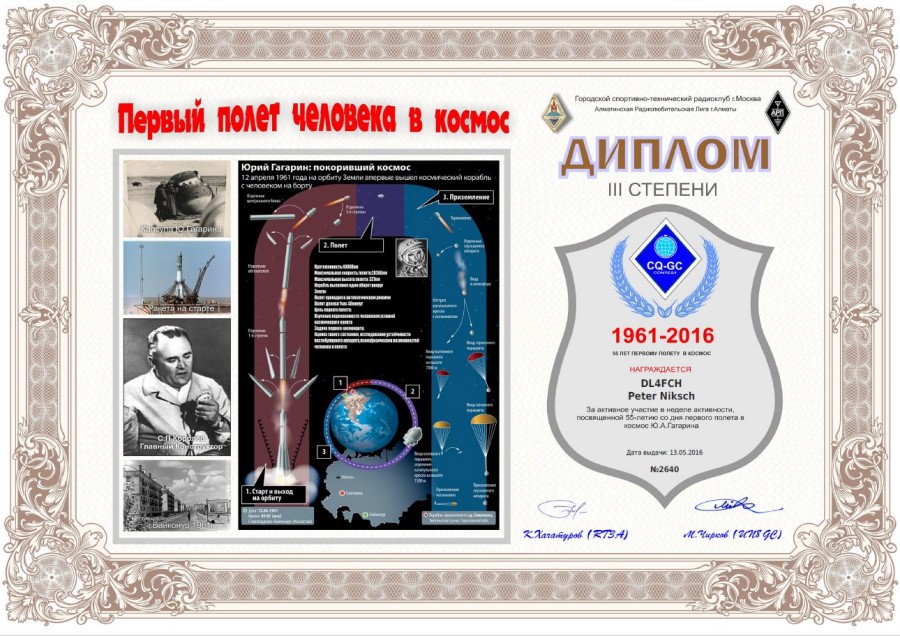 The first manned flight into Space