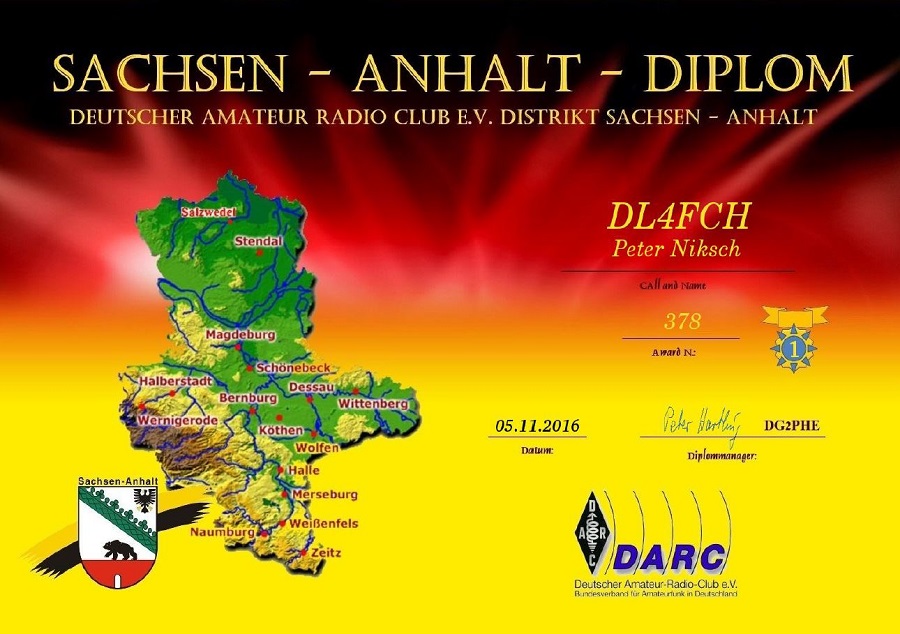 Sachsen-Anhalt-Diplom - Klasse 1