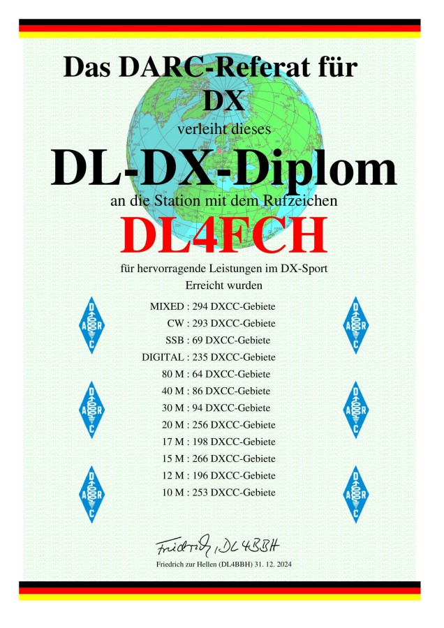 DARC DL-DX-Diplom-Lnderstand 2024