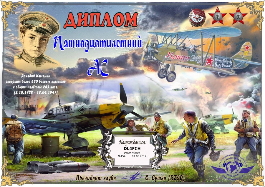 Ham Aviator's Club: 15 Years Top Aviators