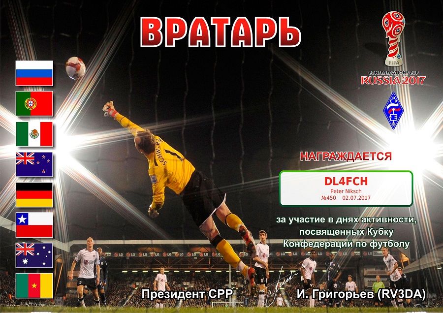 Confederations Cup Russia 2017 - Goalkeeper (Digi)
