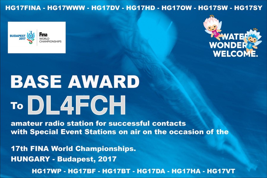 17th FINA World Championships in Budapest - Base Award