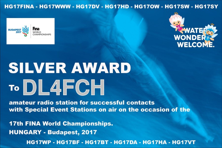 17th FINA World Championships in Budapest - Silver Award