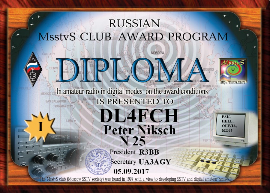 Russian MsstvS Club Award