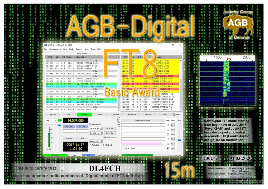 FT8-Basic 15m