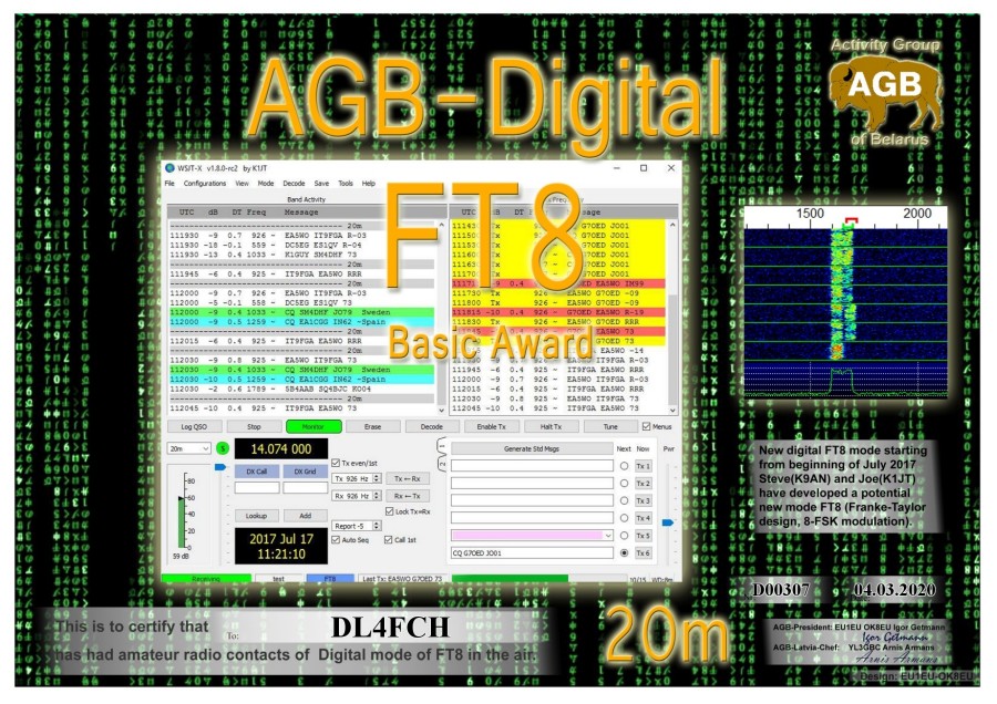 FT8-Basic 20m