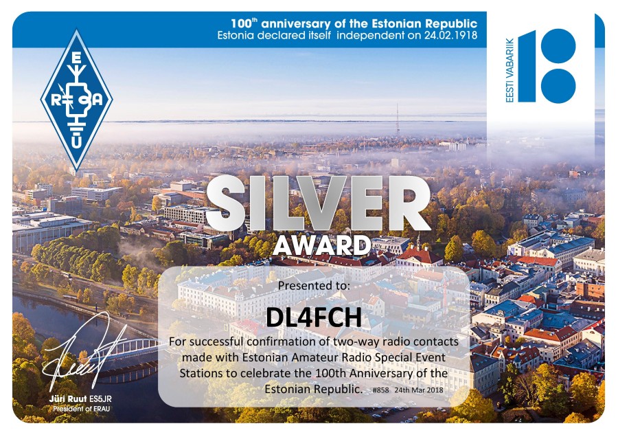 100th Anniversary of the Estonian Republic - Silver