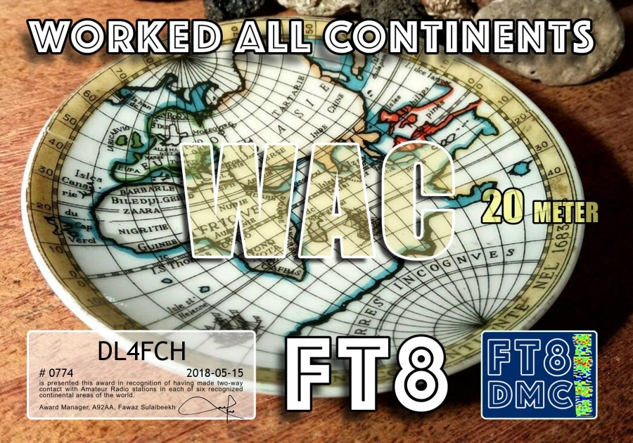 WAC FT8 20m