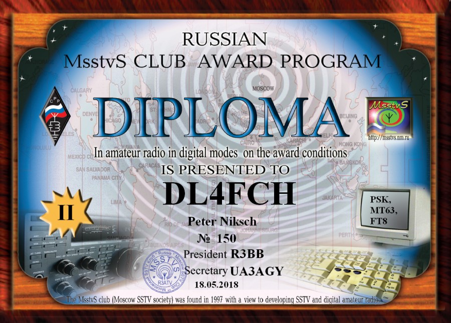 Russian MsstvS Club Award