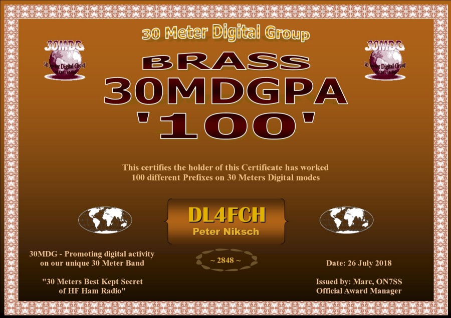 30MDG Prefix Award 100