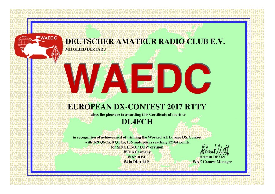 European DX-Contest 2017 RTTY