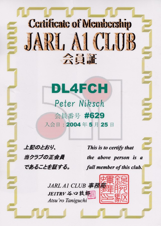 JARL A1 Club