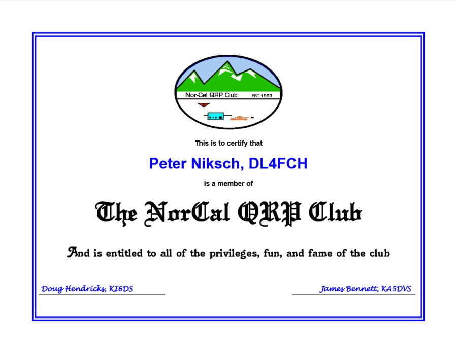 NorCal QRP Club