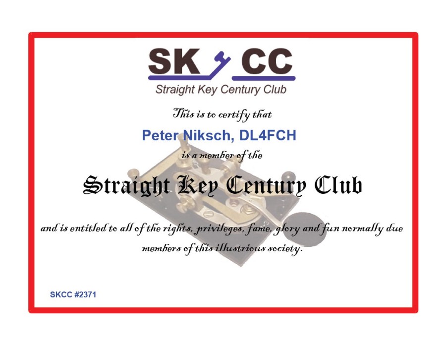 Straight Key Century Club (SKCC)