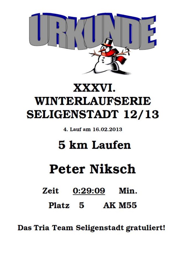 Seligenstdter Winterlaufserie 2012/2013