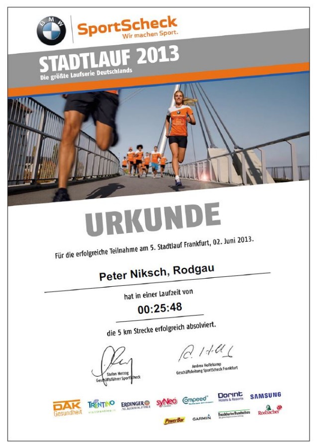 Sportscheck Stadtlauf 2013