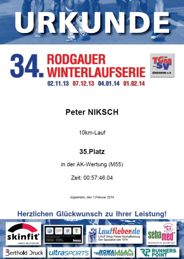 Rodgauer Winterlaufserie 2013/14
