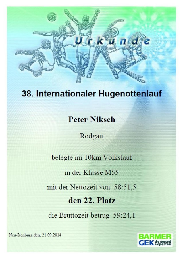 Internationaler Hugenottenlauf in Neu Isenburg