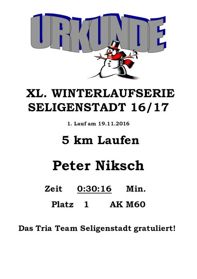 Seligenstdter Winterlaufserie 2016/17 (1. Lauf)