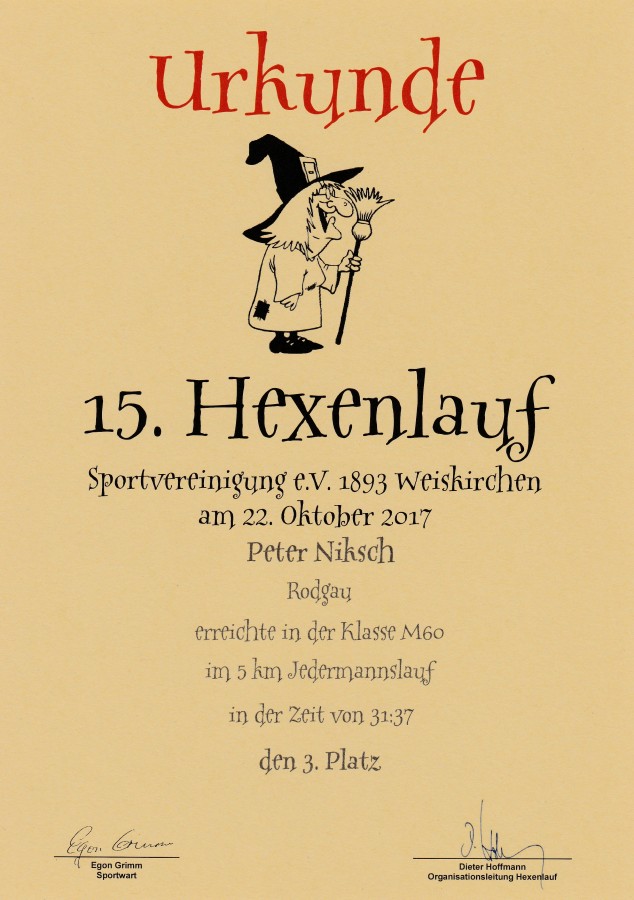 Hexenlauf 2017 in Rodgau Weiskirchen