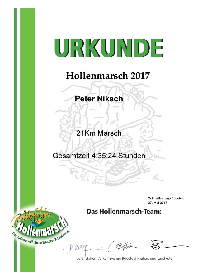 Bdefelder Hollenmarsch 2017