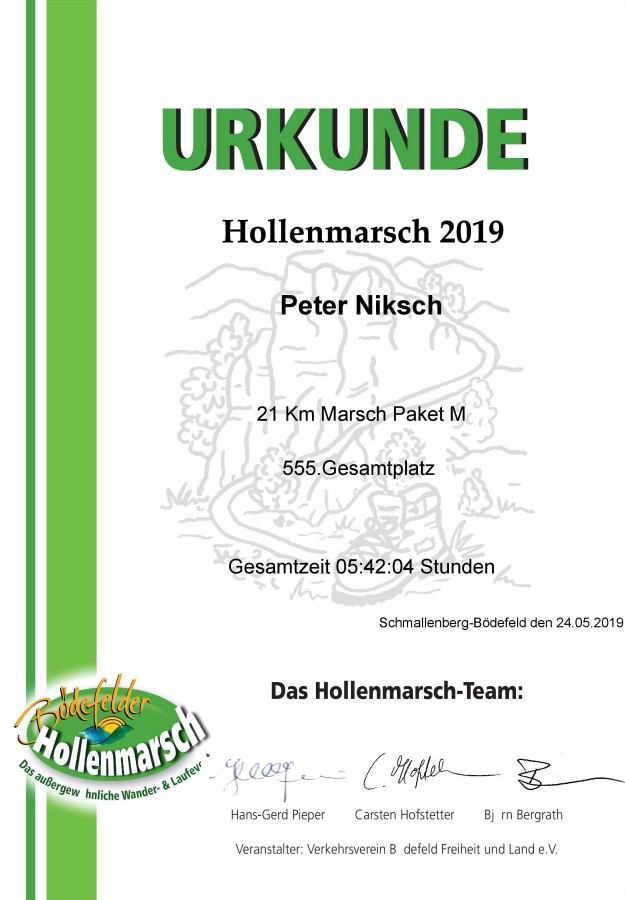 Bdefelder Hollenmarsch 2019